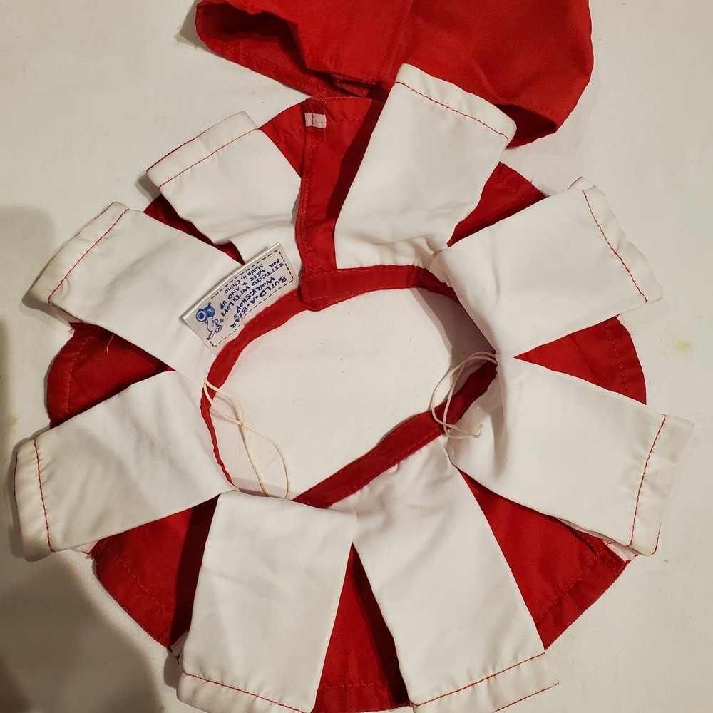 Build a Bear Cheer 2 Pc Red White Skirt‎ Top Clothes Dress Up Play BABW - Picture 5 of 16